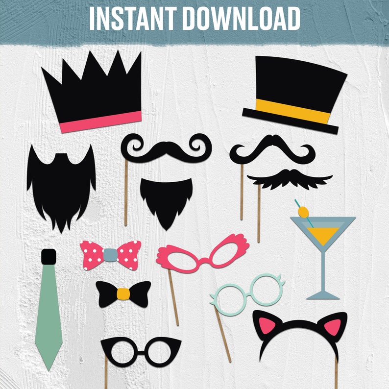 FAMILY REUNION Photo Booth Props, INSTANT Download, Printable Fun Photo