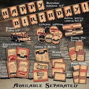What's Your Pirate Name Printable, INSTANT DOWNLOAD, Pirate Birthday ...