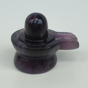 Amethyst stone Shivling, Gemstone Shivling Statue, Shivling figurine, Lord Shiv, Healing Crystal, Spiritual Decor Shivling Gemstone statues