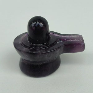 Amethyst stone Shivling,Gemstone Shivling Statue, Shivling figurine, Lord Shiv, Healing Crystal, Spiritual Decor Shivling, Gemstone statues