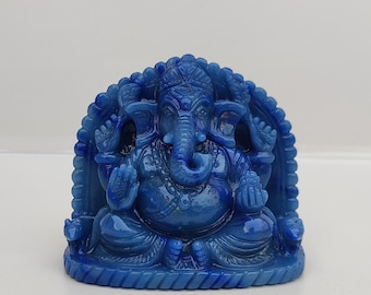 Rair finden Handgeschnitzte blaue Quarze Ganesha, Bluequarts Ganesh Kristall Ganesha Statue