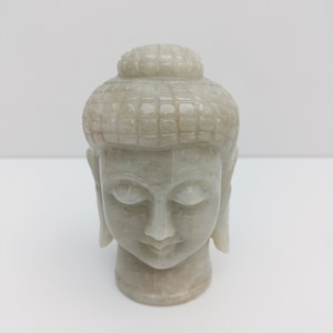 Indian Jade Buddha , Handmade buddha statue handcarved jade stone buddha, gem stone buddha, gem stone Idols, light green aventurine article