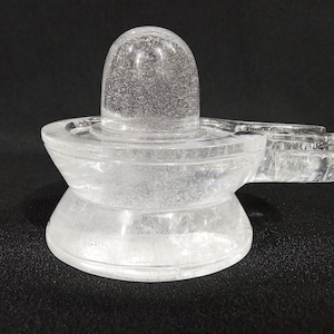 Sphatika Shivling clear quartz Natural Crystal Shivling for Meditation Gemstone  Shivling figurine Healing Crystal, Spiritual Decor Shivling