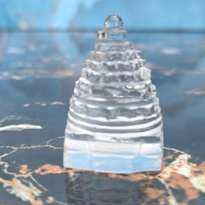 Natural Crystal Quartz Handmade Shree Yantra Handicraft Gemstone clear Quartz Shri-yantra Diwali Shree Yantra Pujan Yantra Mahalaxmi Yantra