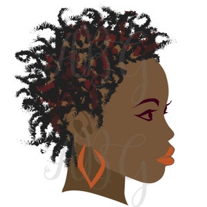 African Woman clipart, Digital Download, Sublimation, Pretty Black woman, Png, Black woman with natural hair, black girl Png, Afro Art Print