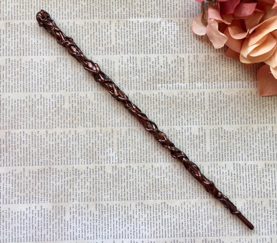 Copper and Black Fairy Wand for Her, Witchy Magic Wand Gift, Wedding ...