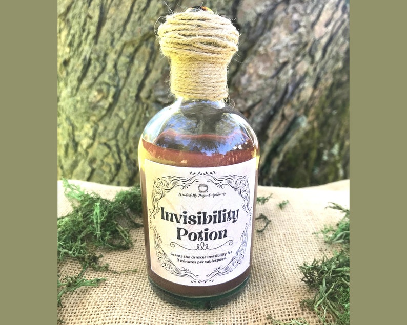 Invisibility Potion Bottle Cosplay Potion Decoration Magic Etsy