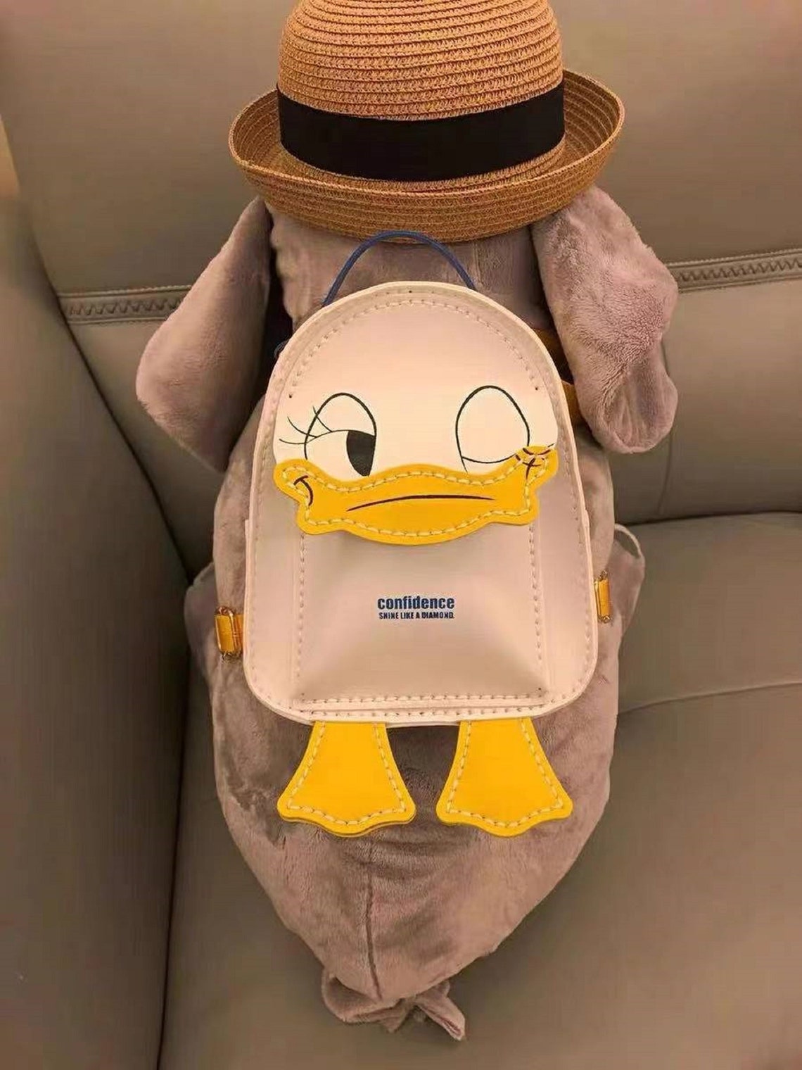 DIY Cosmetic Bag Donald Duck Portable Travel Makeup Bag Etsy