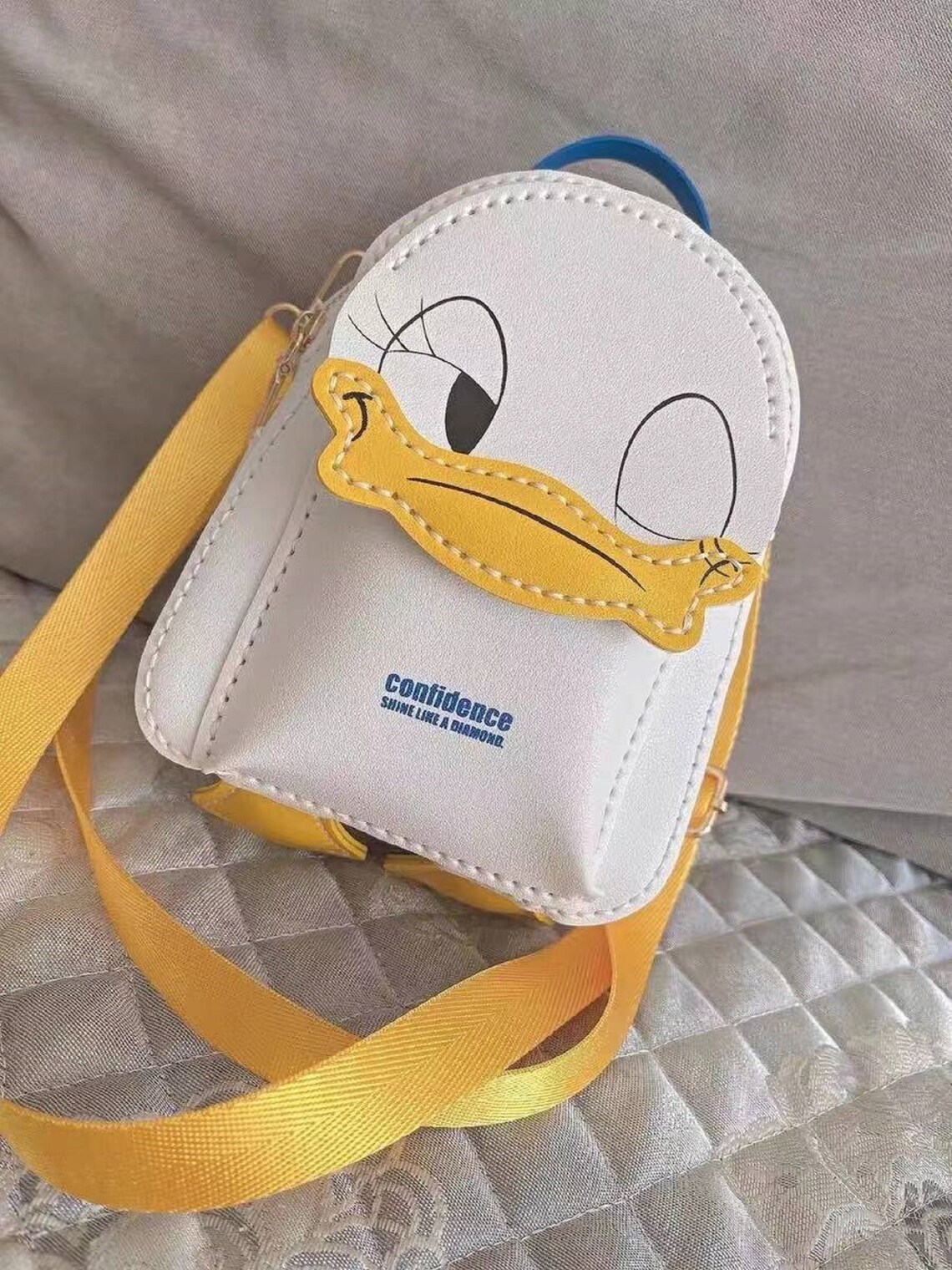 DIY Cosmetic Bag Donald Duck Portable Travel Makeup Bag Etsy