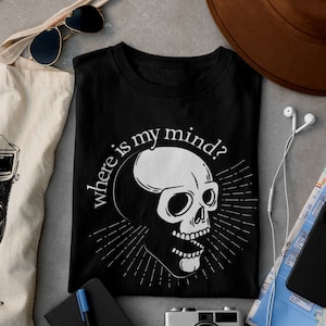 Where Is My Mind T-Shirt , Pixies , Skull , Rock Music Shirt , Music Lover Gift , Pixies Fan Gift