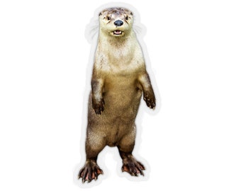 Otter sticker, sea otters, cute animal stickers, adorable stickers, otter gifts, otter lover, cute laptop decal, animal decals