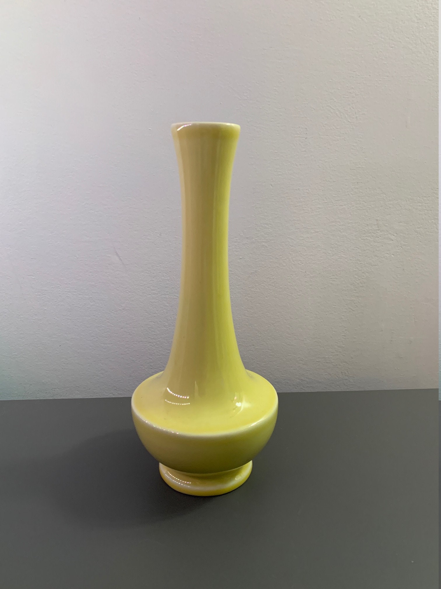 Trenton Pottery Laverne yellow Bud Vase circa 1940 Etsy