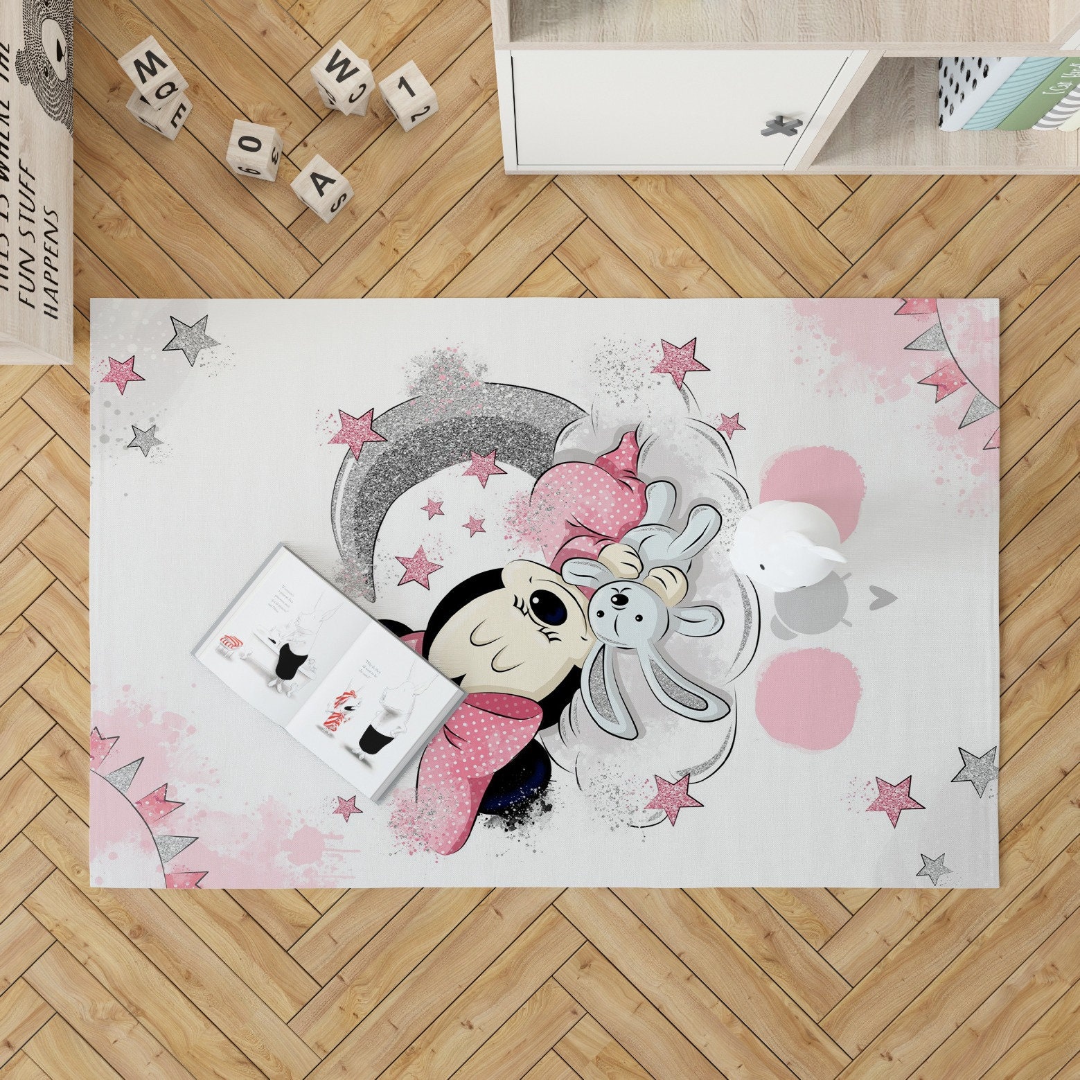 Discover Adorable Disney Room Rug, Disney Minnie Rug, Indoor Rug