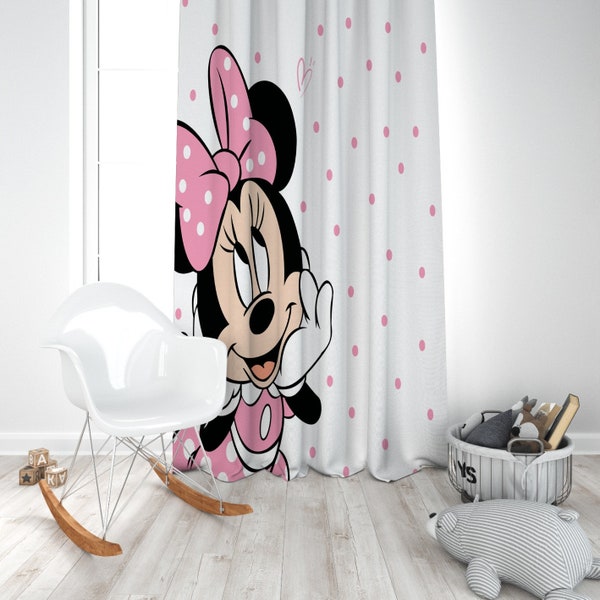 Adorable and Customizable Cartoon Patterned Curtains for Your Little One's Nursery or Kids Room, Personalized Baby Room Window Curtains