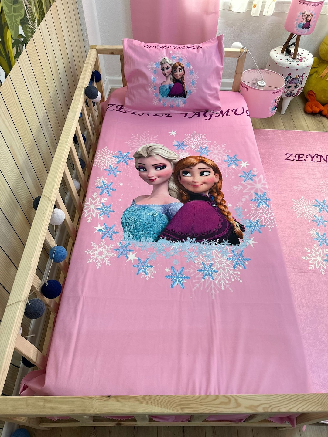 Cartoon Pattern Personalized Throw Blanket and Pillow Set for Etsy