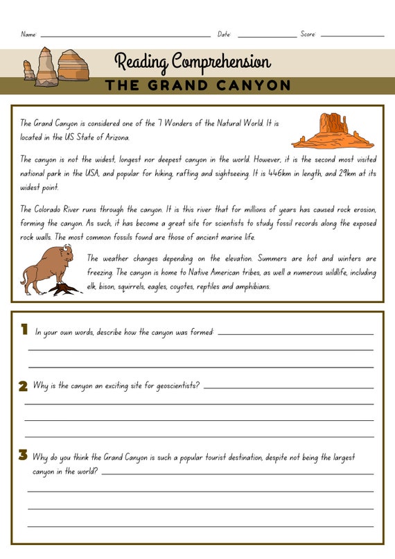 53 writing reading comp worksheets middle school etsy australia