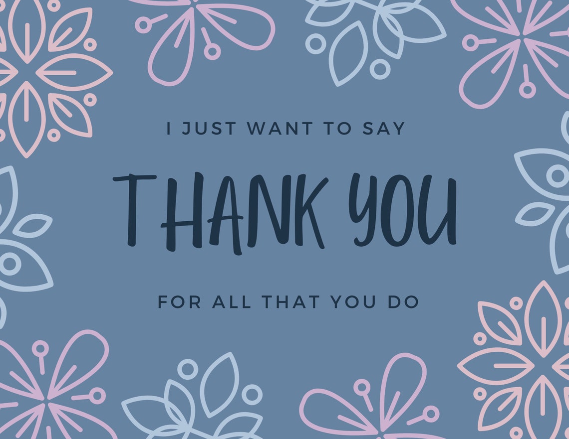Thank you Postcards 5pack Etsy