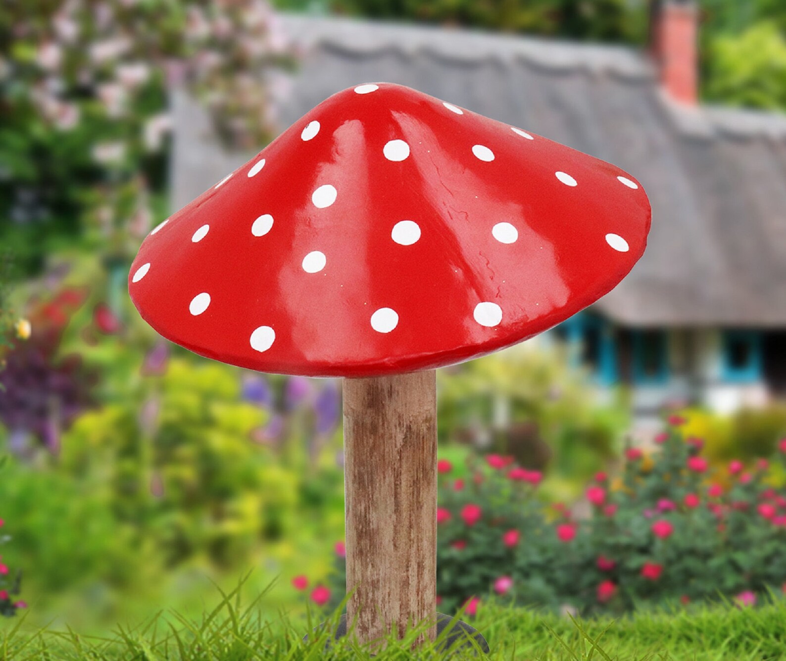 Wood & Metal Large Toadstool Hand Crafted Garden Sculpture Etsy