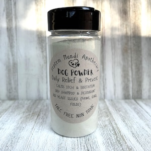 Dog Powder for Itchy Skin Dry Shampoo Soothing Daily Relief & Prevent Rid Yeast Issues Hot Spots The Best