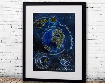 Twinkle Twinkle Little Star - illustration print