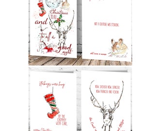 Twas the night before Christmas, Christmas cards
