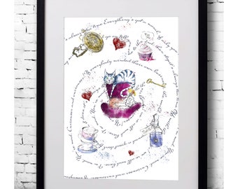 Alice in Wonderland Print