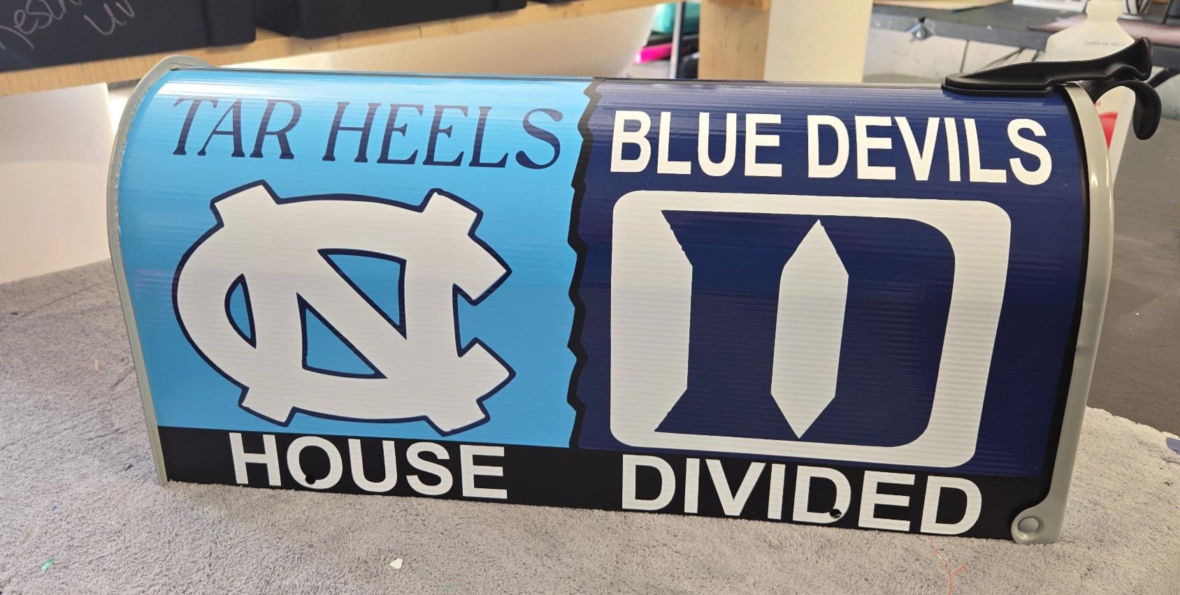 House Divided Sports Team Mailbox, Custom Team Decor Please Message Me ...