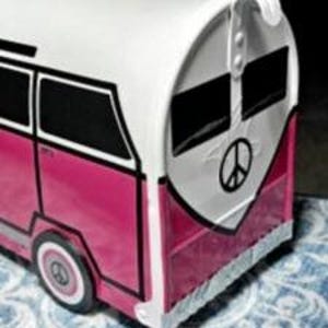 Large-size mailbox Camper Van Mailbox (VW Camper Van vibes) Custom.  I will custom-make your purchase. (22.5&quot;L x 8.75&quot;W x 10.88&quot;H)