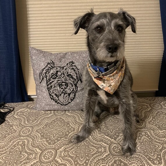 Custom Pet Pillow Personalized Dog Face Pillow Custom Pet Etsy