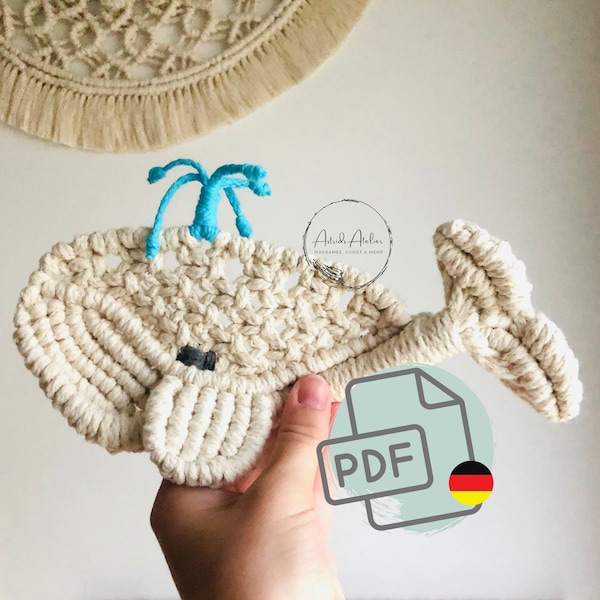 Macrame Instructions Whale, German