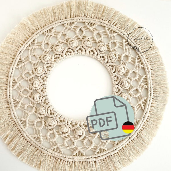 Macrame instructions mandala, German