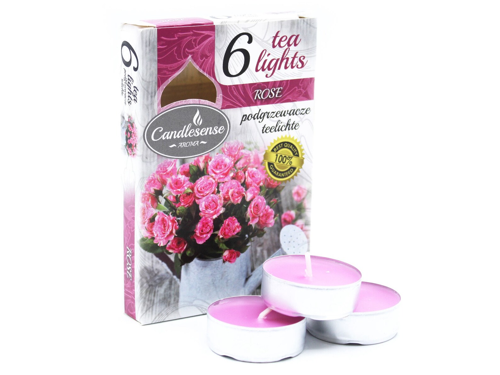 Set of 24 Scented Tea lights Candles 4 x packs of 6 Rose Etsy