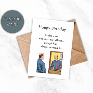 Alles Gute zum Geburtstag Karte für Ihn, lustige druckbare Karte Mann, Bruder, Freund, Onkel, Print zu Hause, Sofort Download, digitale Karte, DIY Karte