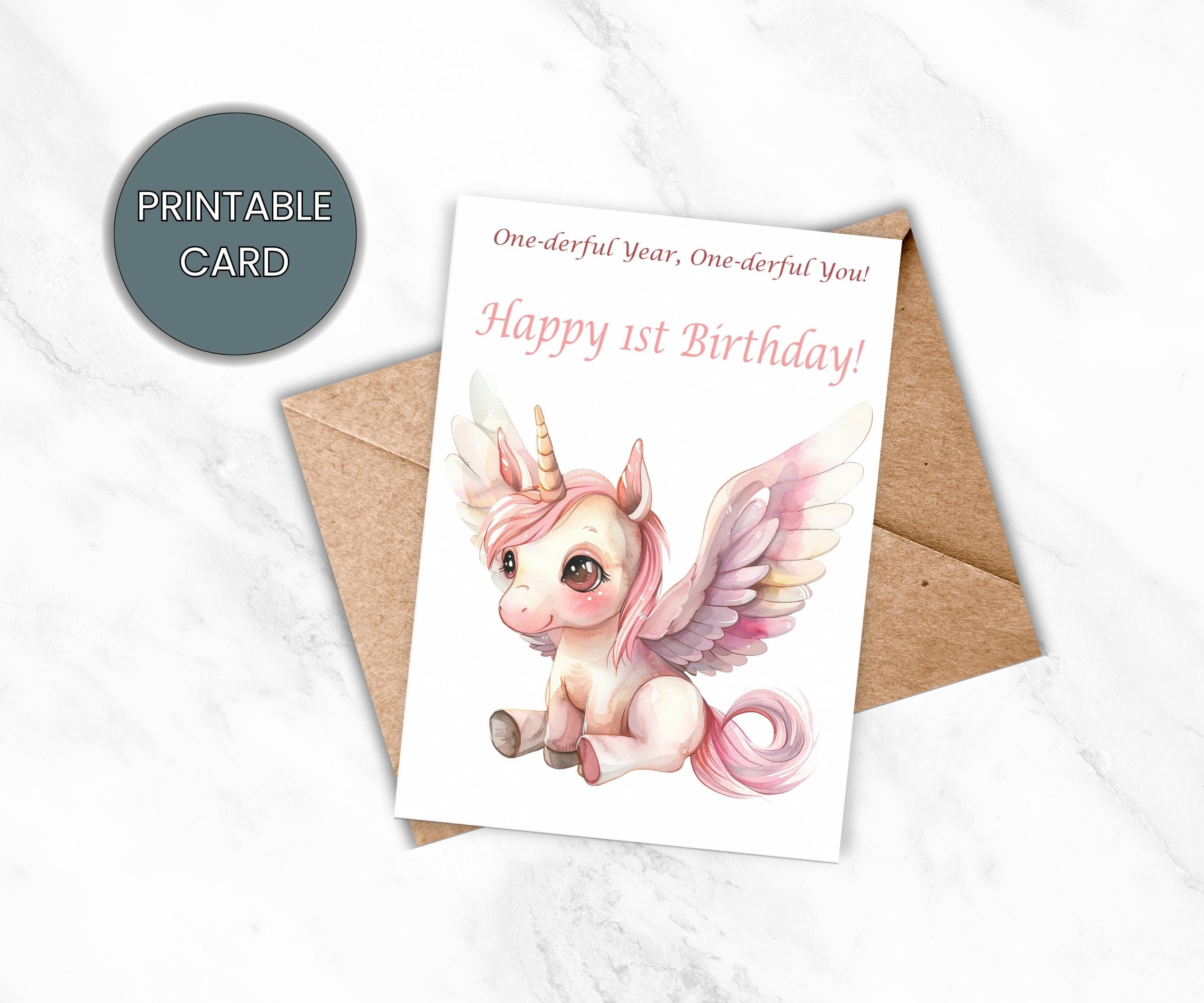 Unicorn pop up card - Etsy 日本