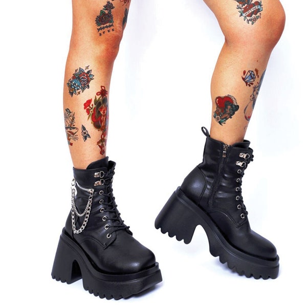 cheap goth boots