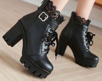 goth boot heels