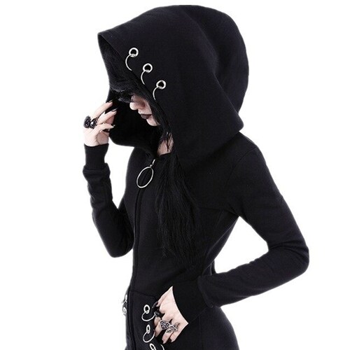 Goth Hoodie Goth Sweater Black Gothic 