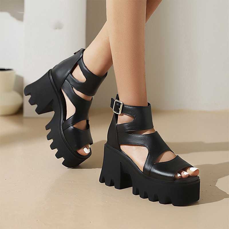 Grunge Sandals Block Heel Sandals Chunky Heels Block Heels - Etsy