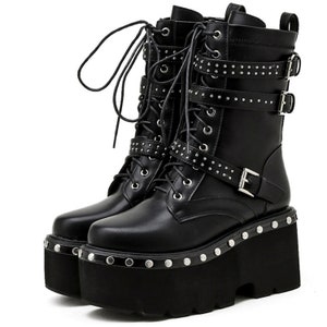 cheap goth boots