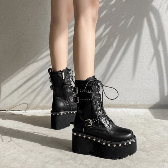 platform motorcycle boots