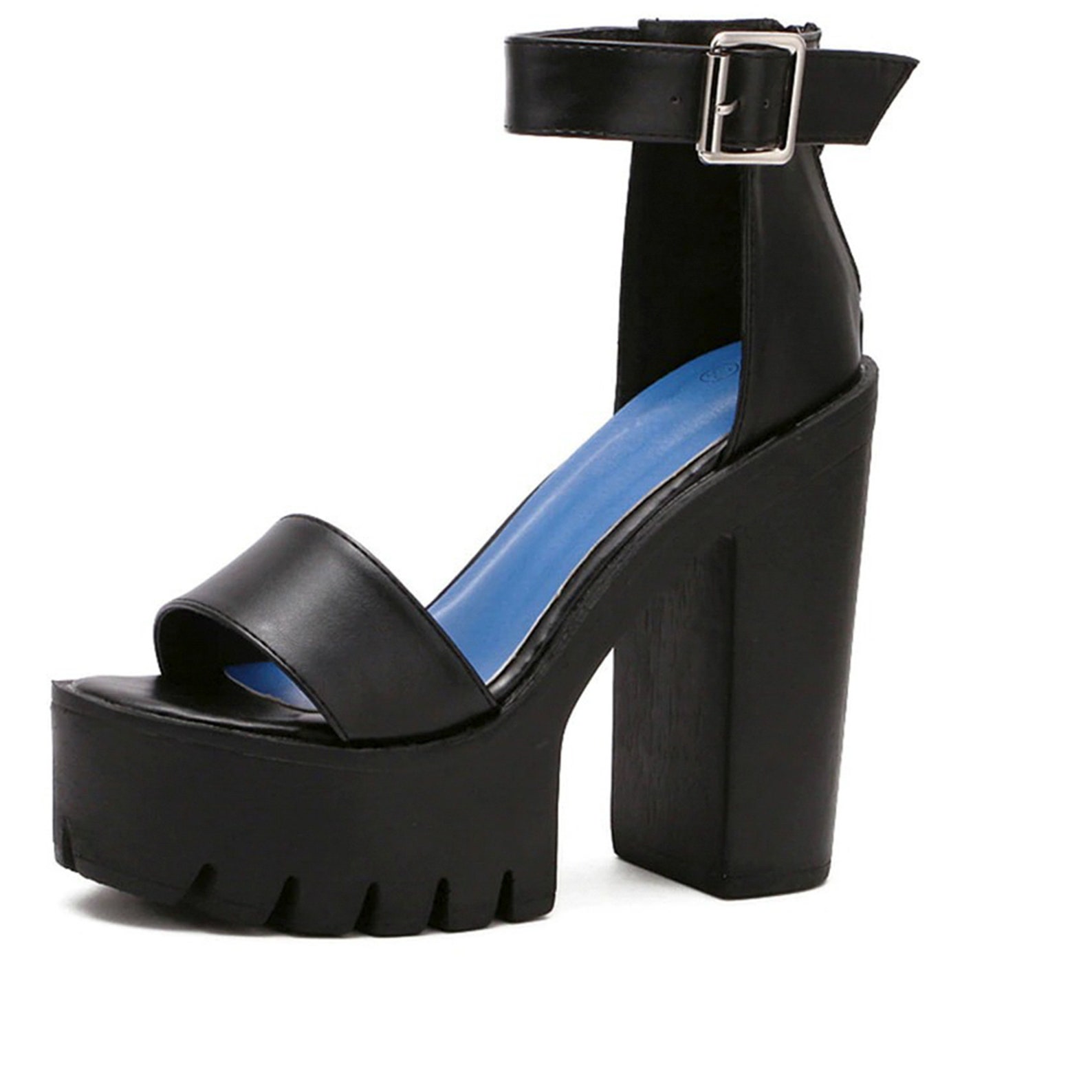 platform heels block