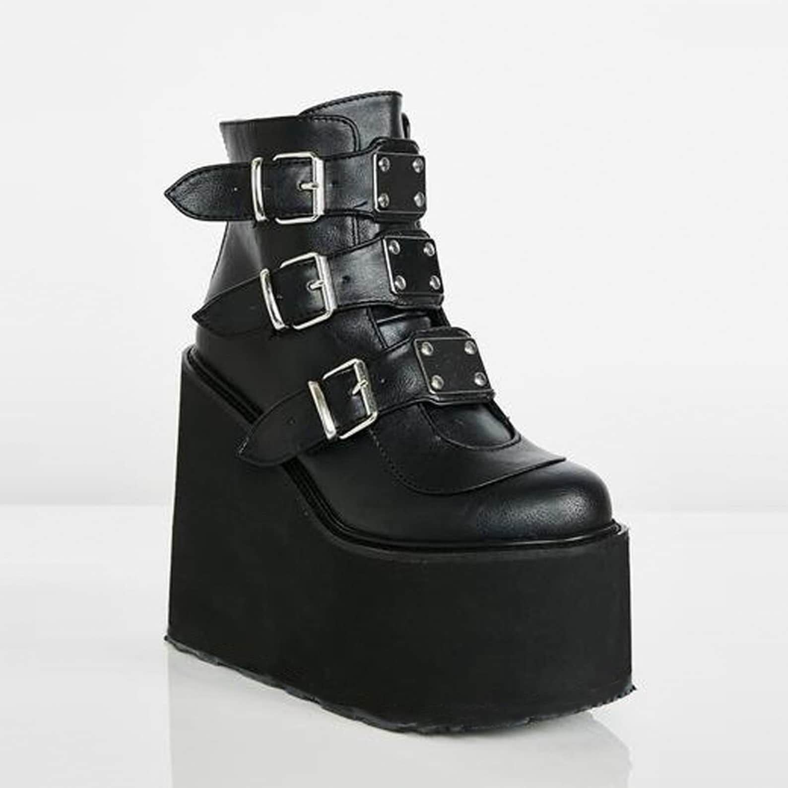 platform goth sneakers