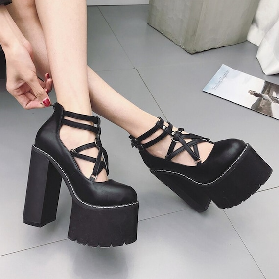 double platform shoes