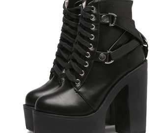 gothic heel boots