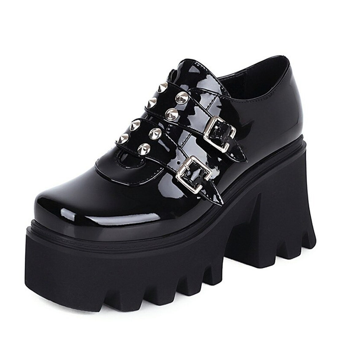 Damen Creepers Schuhe Goth Punk Creeper Schuhe Chunky Etsy