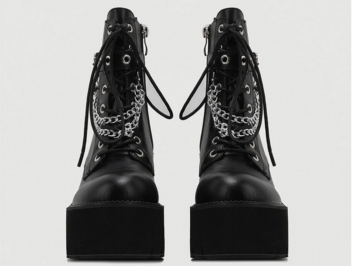 mens platform boots goth