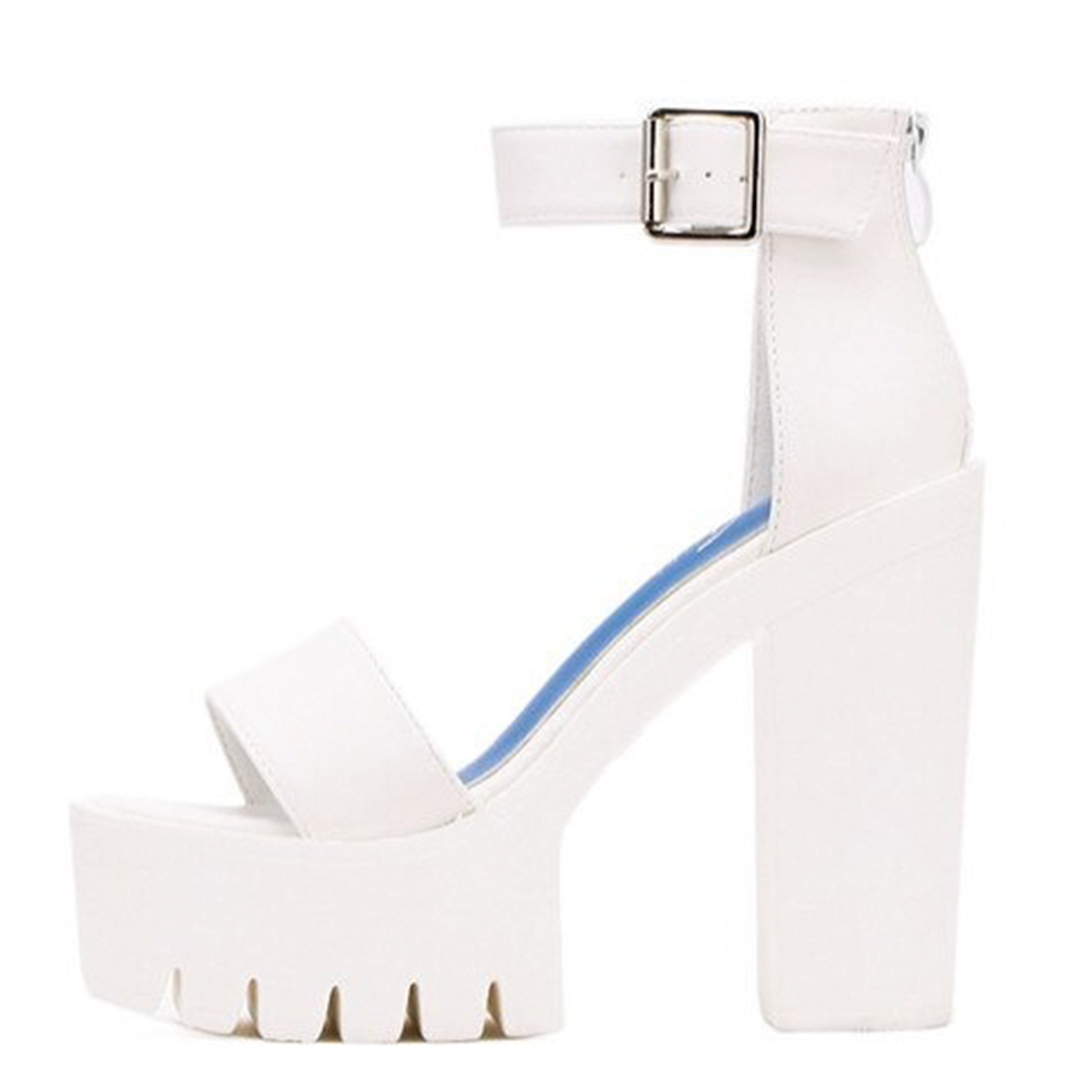 platform heels block