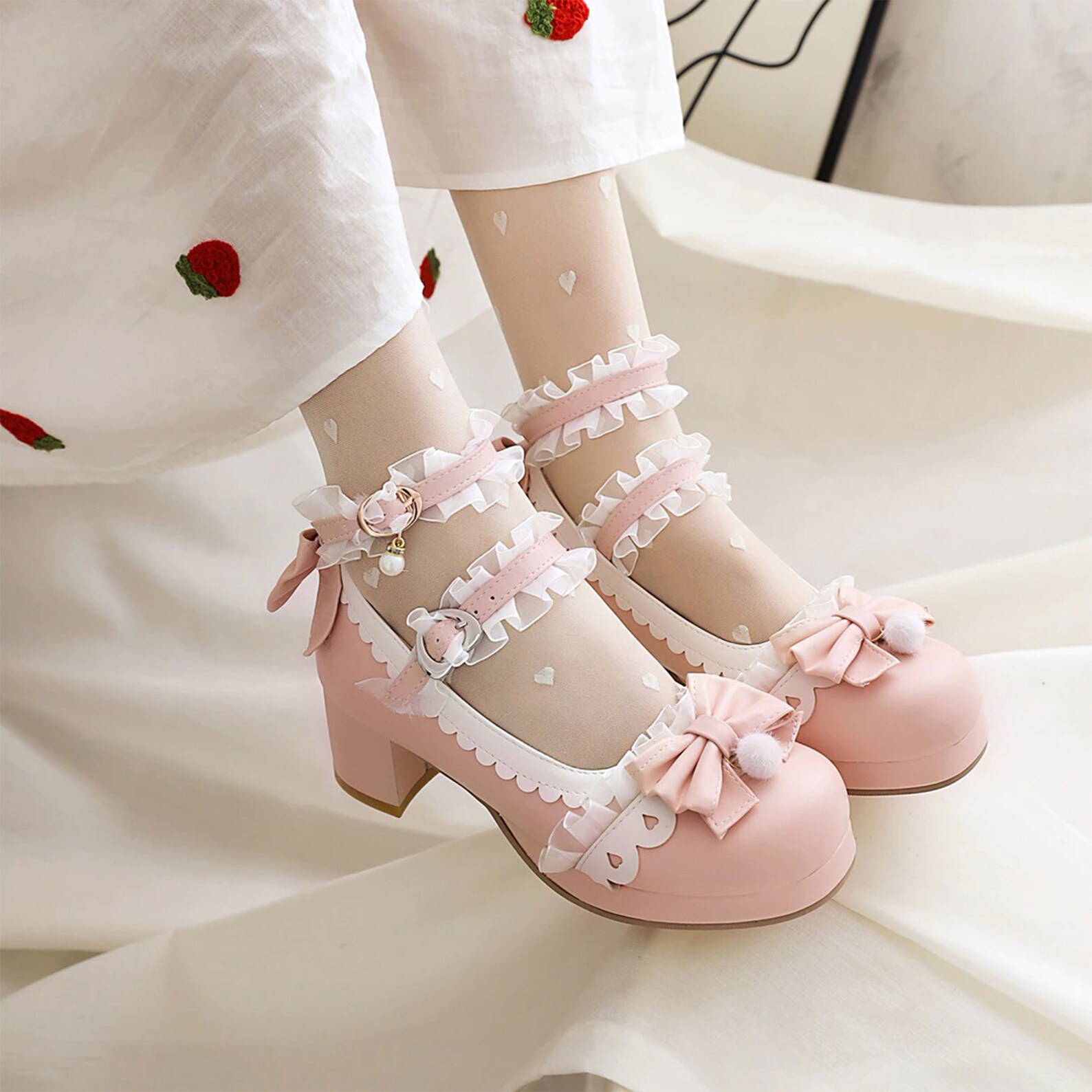 Lolita Mary Janes Shoe Sweet Lolita Shoes Princess Dress Etsy