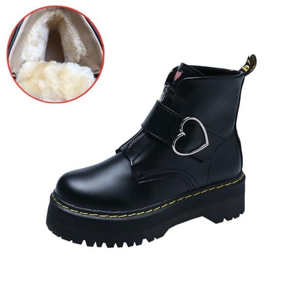 Botas Martin De Mujer Negra Estilo Doc Marten Botas de Mujer | Etsy México