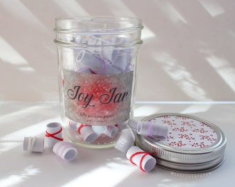 Joy Jar - 50 Positive Quotes - Self Care, Happy, Empowering, Motivational, Unique Gifts